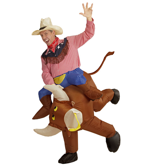 [75508] "TAUREAU FURIEUX" (costume gonflable, chapeau)