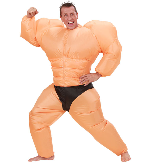 [7551Y] "ATHLETE" (costume gonflable avec ventilateur) - avec boîtier de batterie