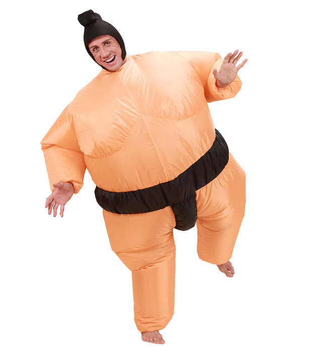 "LUTTEUR DE SUMO" (costume gonflable avec ventilateur, coiffe) - avec boîtier de batterie