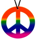 "COLLIER HIPPIE ARC EN CIEL"