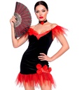 "ESPAGNOLE" (robe, ras-du-cou avec rose)