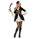 "FEMME CAPITAINE DES PIRATES" (robe avec veste, petit tricorne)