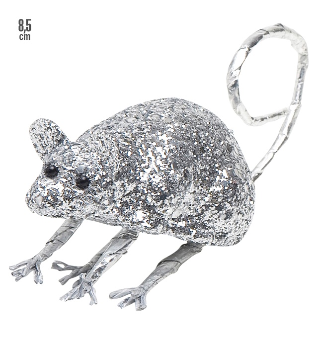"SOURIS ARGENT " 8,5 cm