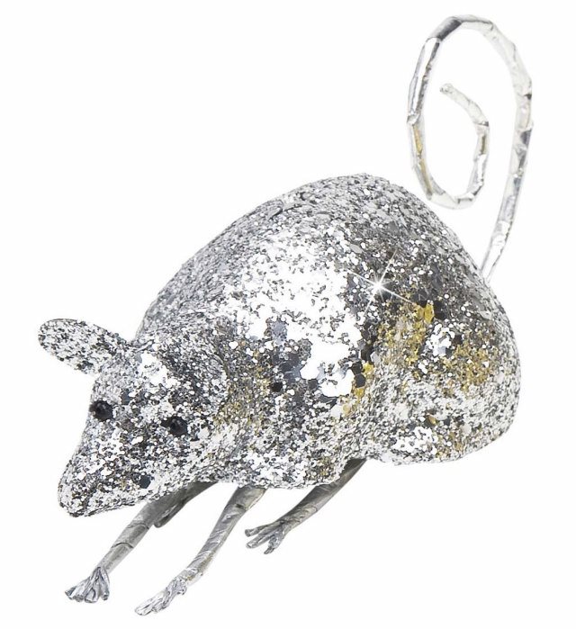 "SOURIS ARGENT " 12 cm