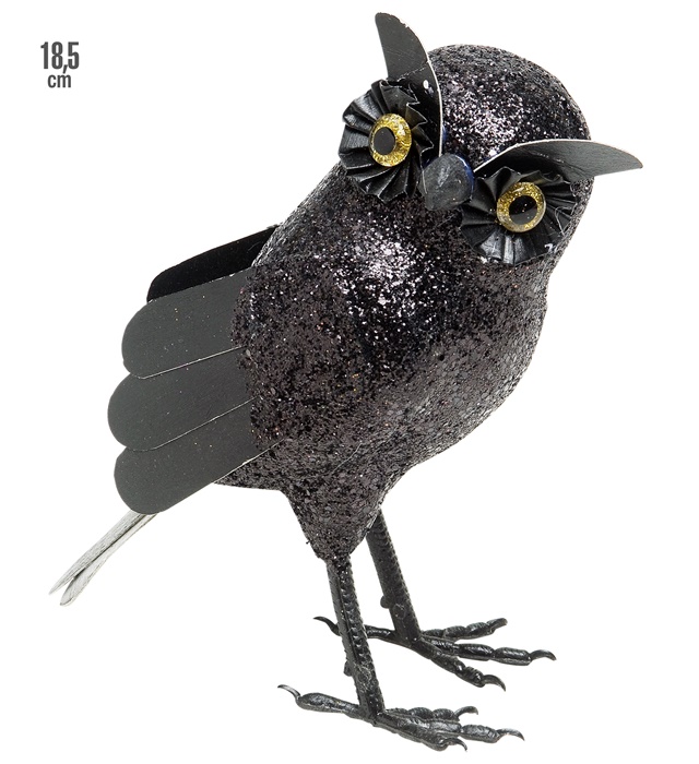 "CHOUETTE NOIRE " 18,5 cm