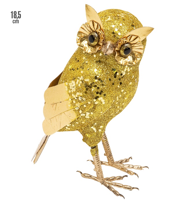 "CHOUETTE OR " 18,5 cm