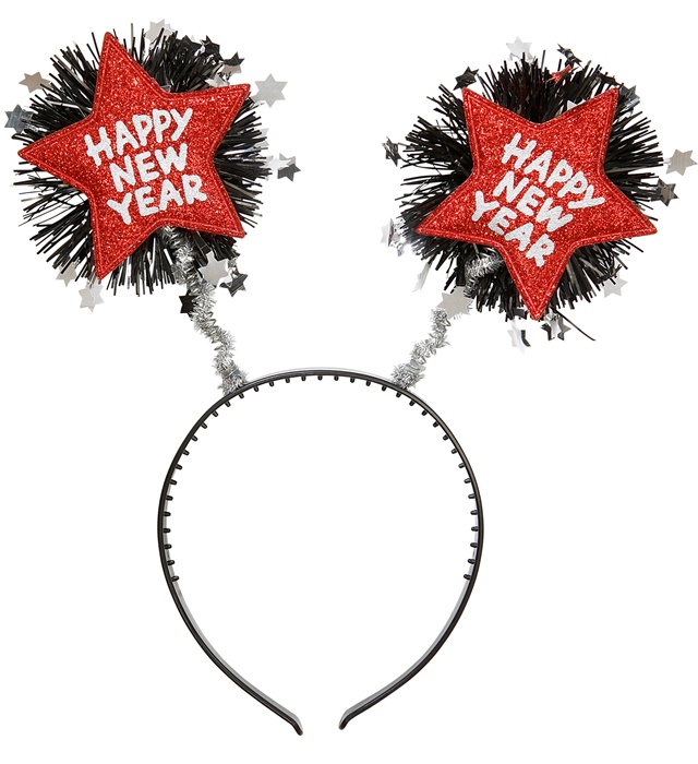 "SERRE-TETE HAPPY NEW YEAR ROUGE"