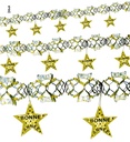 "GUIRLANDE BONNE ANNÉE OR HOLOGRAPHIQUE" 3 m