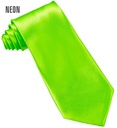 "CRAVATE VERT FLUO" en satin