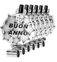 Set de "6 LANGUE SONORE BUON ANNO ARGENT"