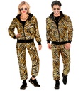 "COMBINAISON PARTY FASHION ANIMALIER OR METALLISE" (veste, pantalon)