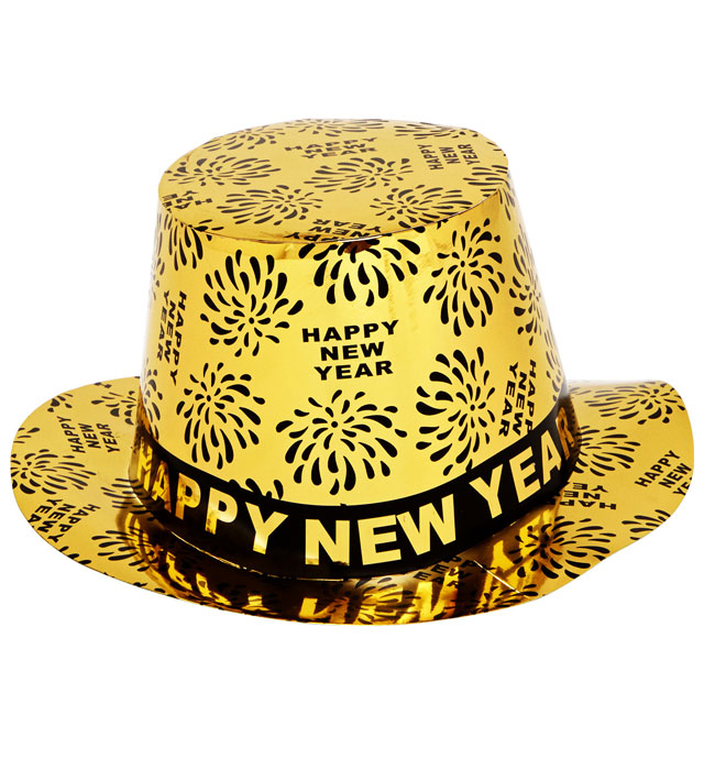 [7989R] "HAUT-DE-FORME HAPPY NEW YEAR OR"