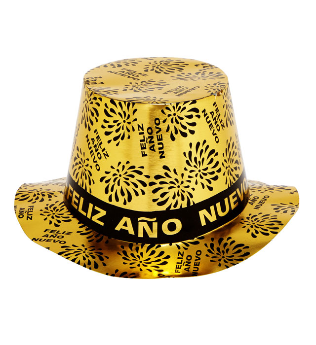 [7991V] "HAUT-DE-FORME FELIZ AÑO NUEVO OR"