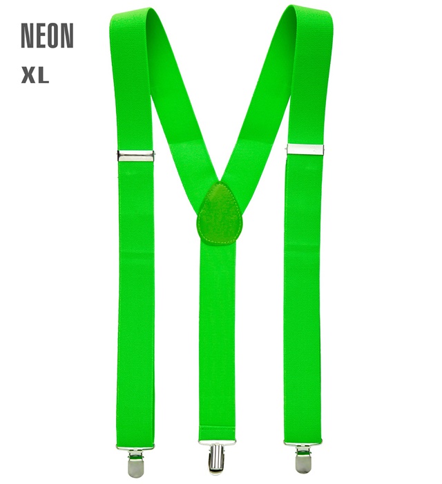 [79941] "BRETELLES VERTES NEON" (extra long jusqu'à 115-120 cm)