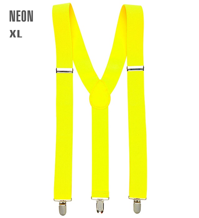 "BRETELLES JEUNES NEON" (extra long jusqu'à 115-120 cm)