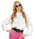 "CHEMISE A JABOT BLANC" en satin