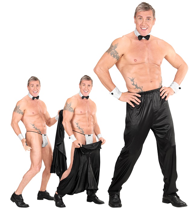 [80966] "PANTALON DE STRIP-TEASER DETACHABLE" (XL)
