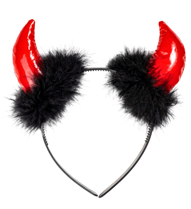 "CORNES DIABLE" vinyl et marabou