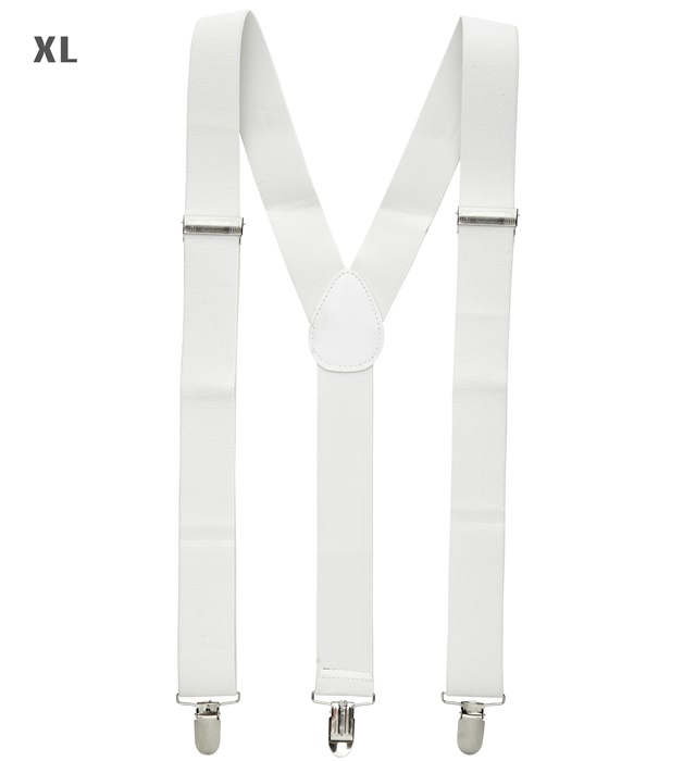 "BRETELLES BLANCHES" (extra long jusqu'à 115-120 cm)