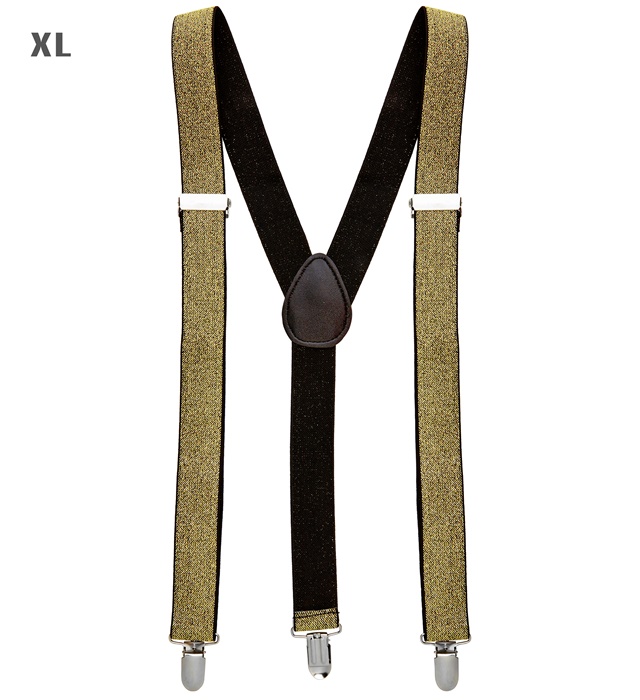 "BRETELLES DOREES LUREX" (extra long jusqu'à 115-120 cm)