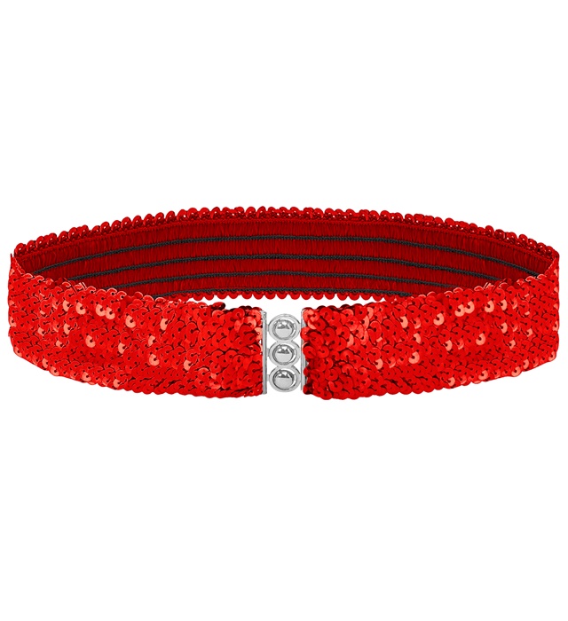 "CEINTURE PAILLETTES ROUGE"