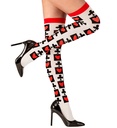 "CHAUSSETTES HAUTES CARTES DE POKER" 70 DEN