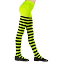 "COLLANT RAYE NOIR-VERT" 70 DEN