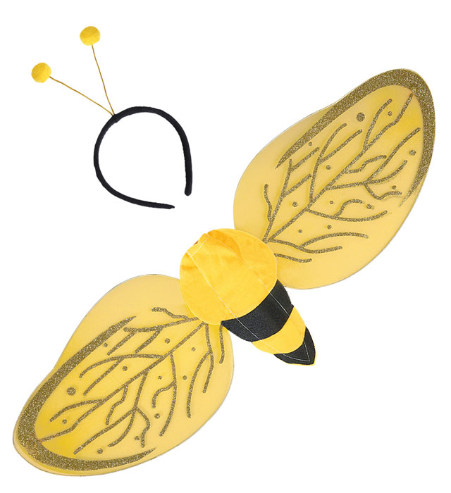 "ABEILLE" set déguisement (ailes, antennes)