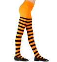 "COLLANT RAYE NOIR/ORANGE " 70 DEN