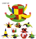 "CHAPEAU DE FETE LUMINEUX EN VELOURS" - 10 styles ass.