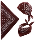 "BANDANA MARRON" 55x55 cm - 100% coton