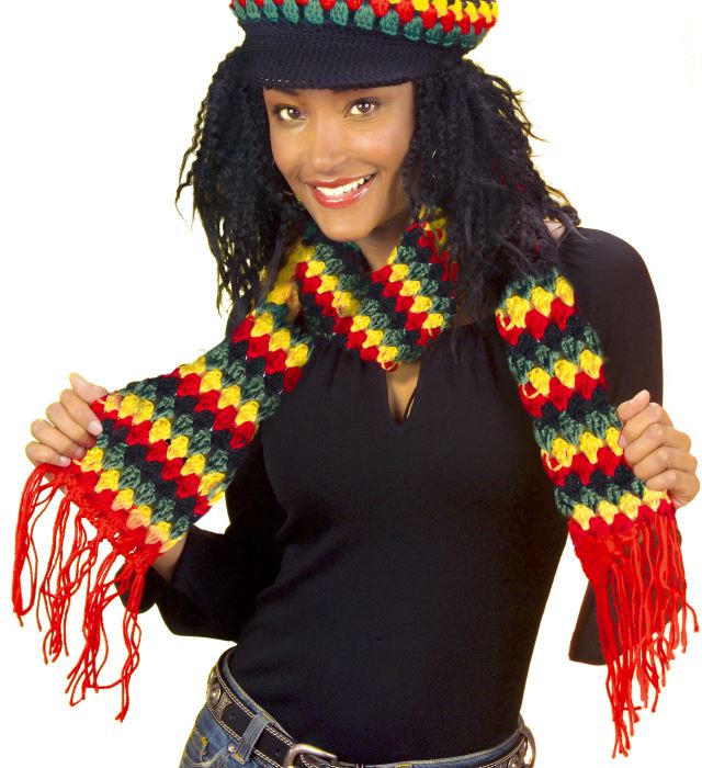 [8510J] "ECHARPE RASTA"