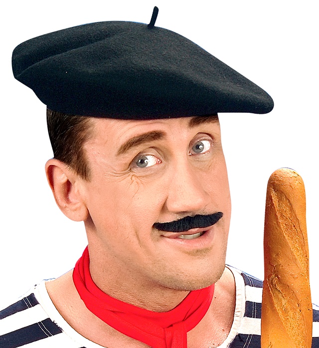"BERET NOIR" 100% laine