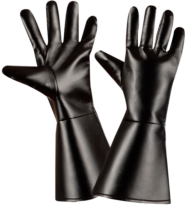 [8535A] "GANTS DE CARACTERE NOIR" aspect cuir