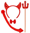 "SET DIABLESSE" (cornes, noeud papillon, queue, fourche)