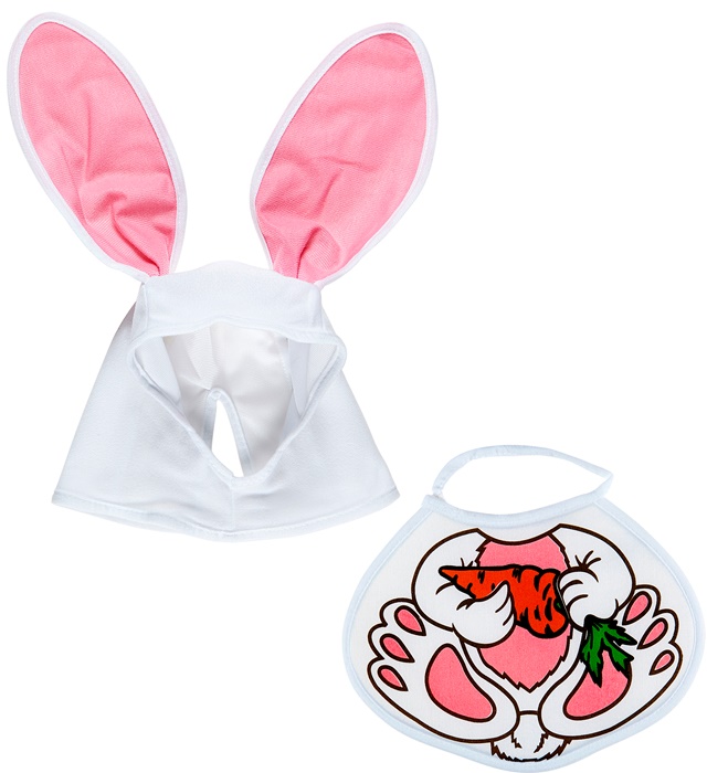 "LAPIN" bonnet et bavoir