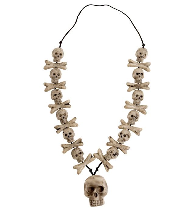 "COLLIER AVEC CRANE ET OS"