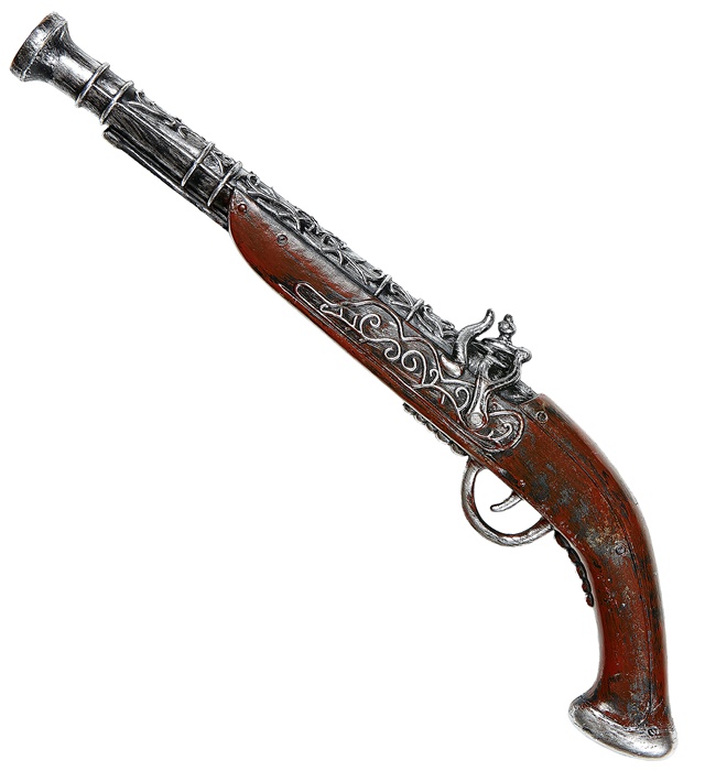 [86242] "PISTOLET PIRATE ANTIQUE" 43 cm