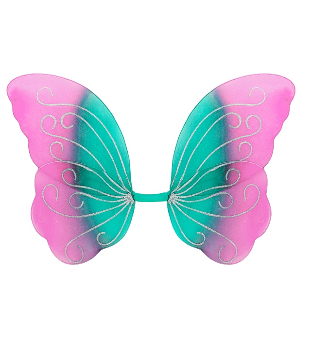"AILES PAPILLON  AZUR-VIOLET-ROSE" 85x50 cm