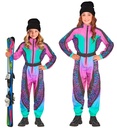 "COMBINAISON DE SKI LÉOPARD ANIMALIER MULTICOLORE" (combinaison, ceinture)
