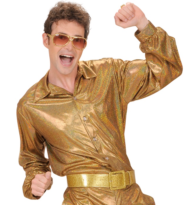 "THE 70s DISCO STYLE" (chemise holografique)