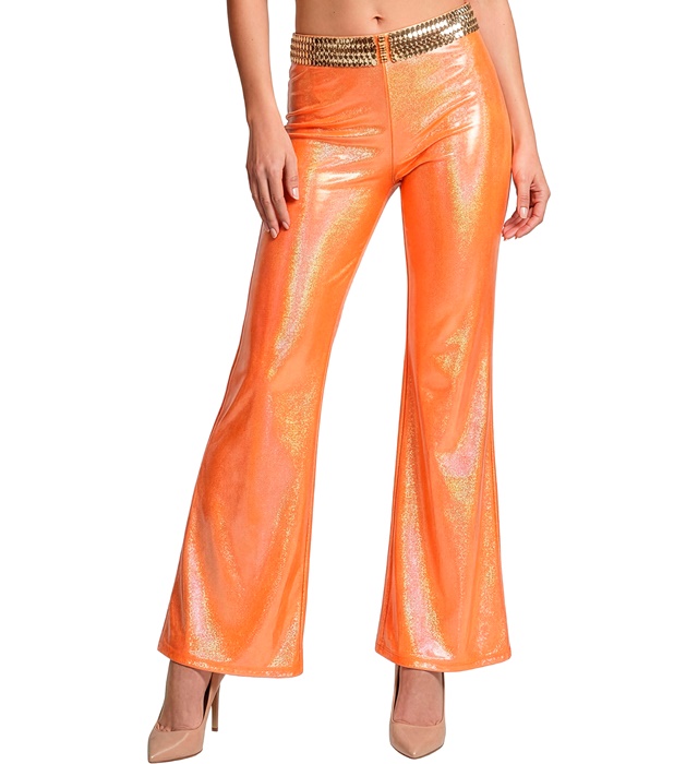 "PANTALON HOLOGRAPHIQUES ORANGES"