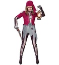"SQUELETTE PIRATE" (chemise avec corset et jupe, leggings, bandana)