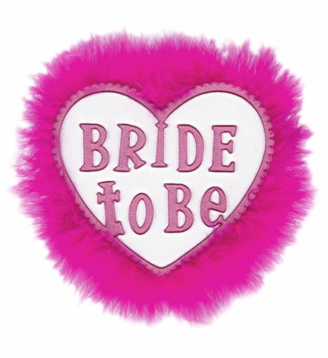 [8844B] "BROCHE BLANCHE FUTURE MARIEE"