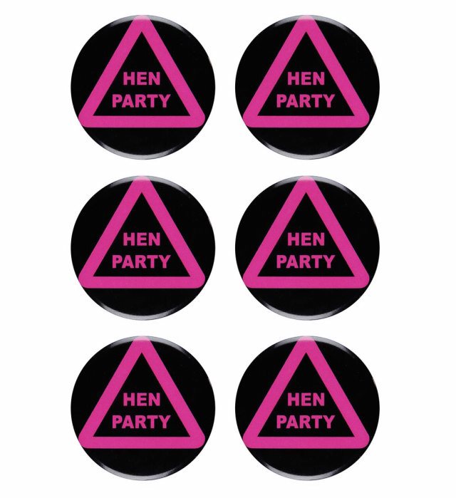 [8859S] Set de "6 BROCHE HEN PARTY"