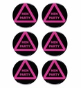Set de "6 BROCHE HEN PARTY"