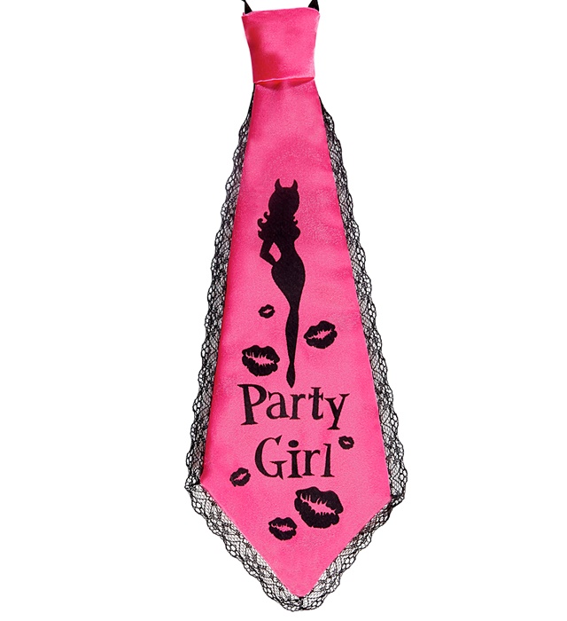 [8862P] "CRAVATE PARTY GIRL" en satin et dentelle