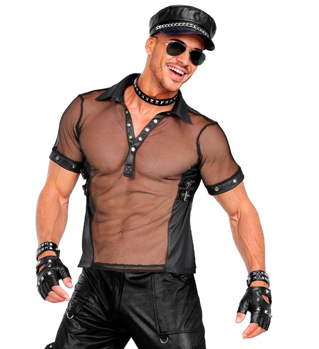 [88821] "T-SHIRT ROCK" similicuir (S)