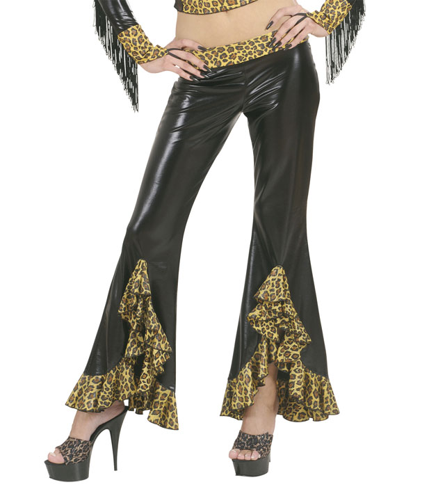 "PANTALON COULEUR LEOPARD"