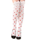 "CHAUSSETTES HAUTES REINE DE CUR AVEC NUD SATIN BLANC" 70 DEN